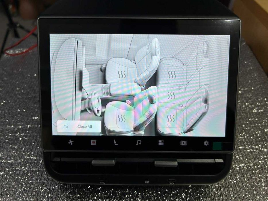 Екран Mekede MTS1 8,66" Tesla model 3 Y Prime 4/64 для пасажира Car-Play Android auto управляв кліматом