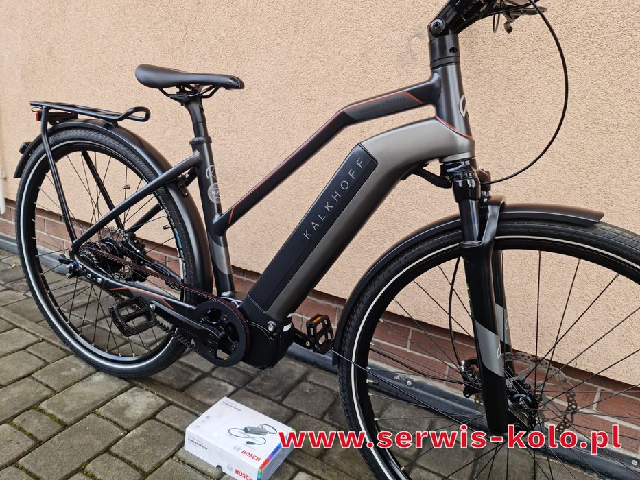 Rower elektryczny damski KALKHOFF koła 28 SHIMANO 8S aluminium pasek