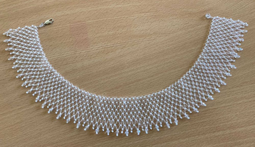 Oryginalny naszyjnik typu choker - rękodzieło