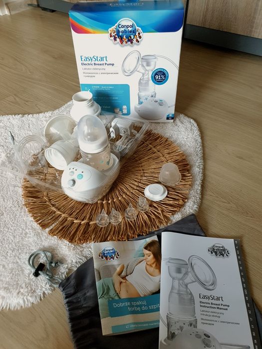 Laktator dla matki Canpol babies Easy Start z butelką