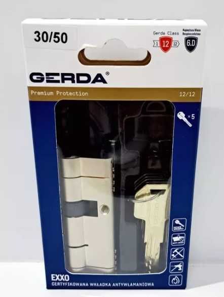 Wkładka do zamka Gerda 30/50 klucze