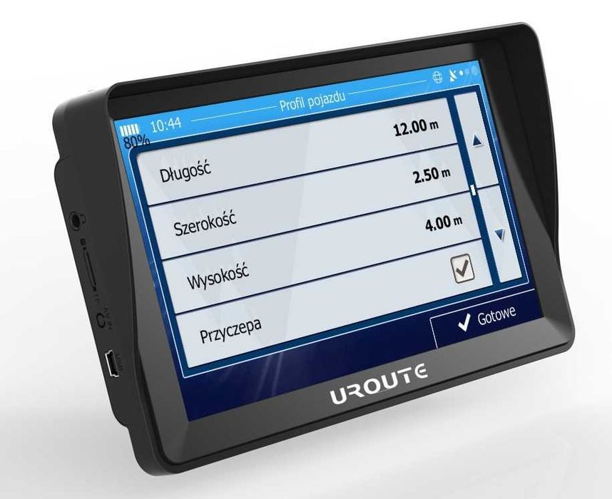NAWIGACJA GPS 9" UROUTE 84F-9 Wysoka jasność ekranu!