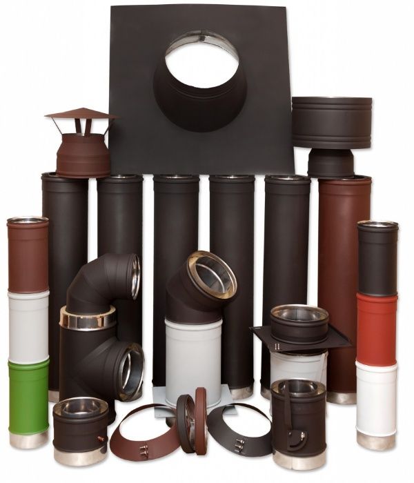 Димохід, труби з нержавіючої сталі, монтаж димоходу