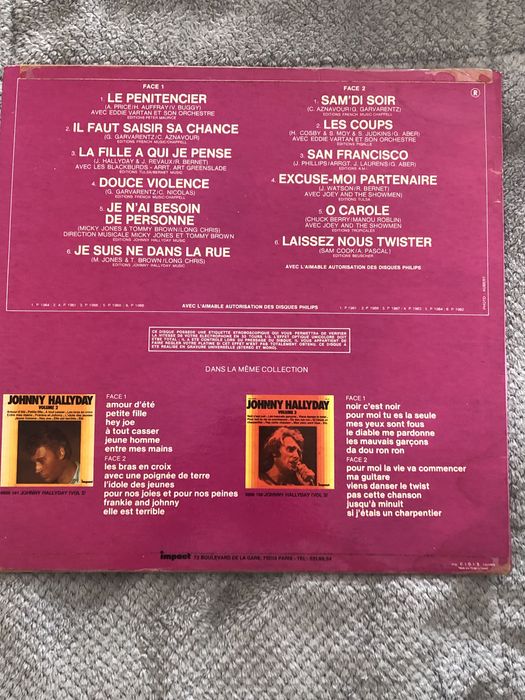 Vinyl de Johnny Hallyday