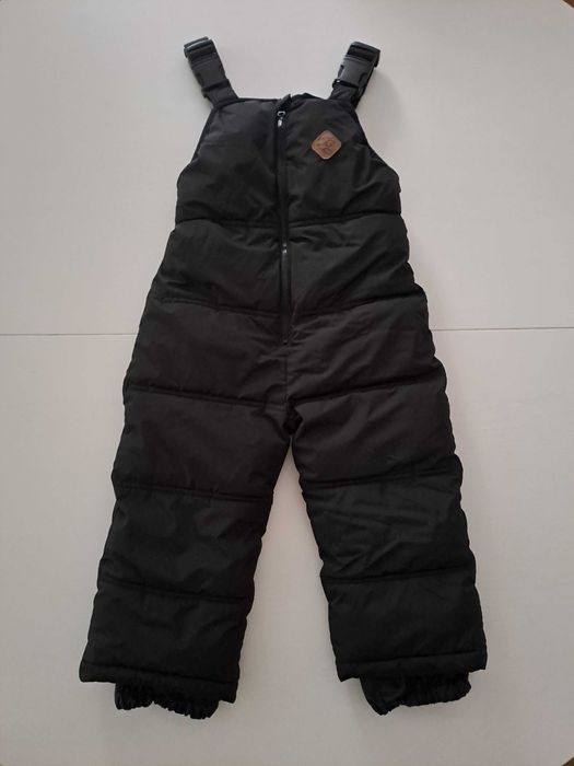 RESERVED Ocieplane pikowane spodnie ogrodniczki