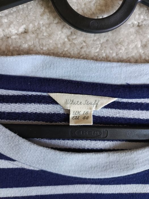 granatowa bluza w paski 100% bawełna oversize White Stuff rozmiar 44