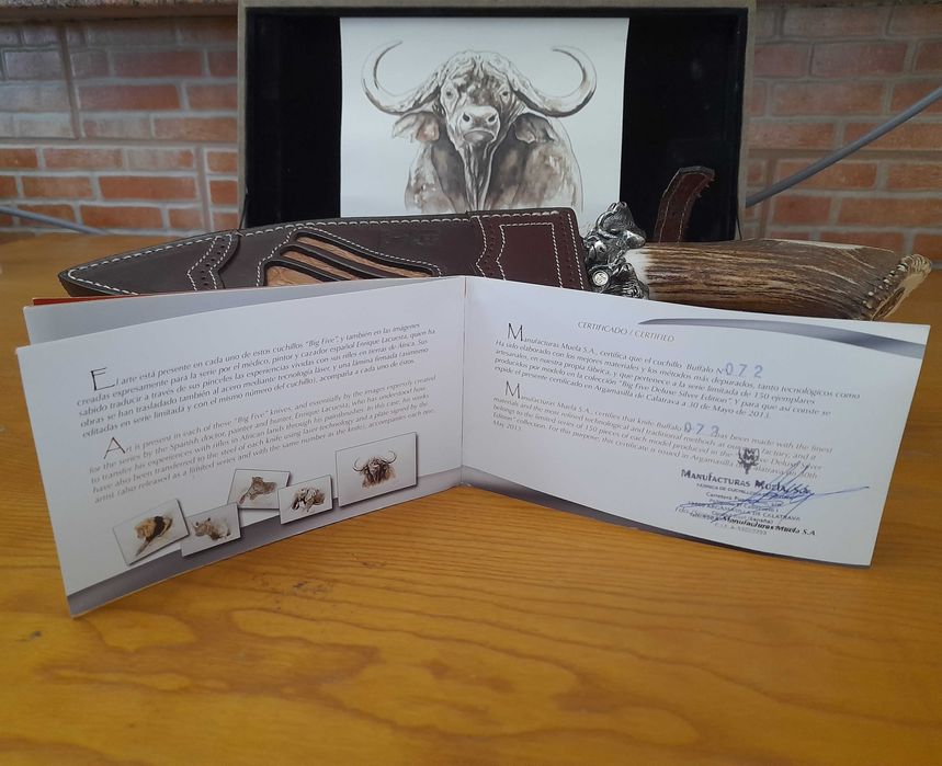 Faca de coleção Muela African Serie Bufalo