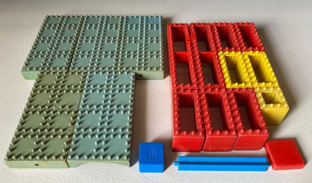 Conjunto de Blocos de Construção Antigos Vintage