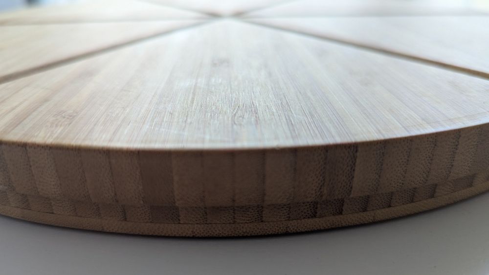 Base para servir pizza em madeira