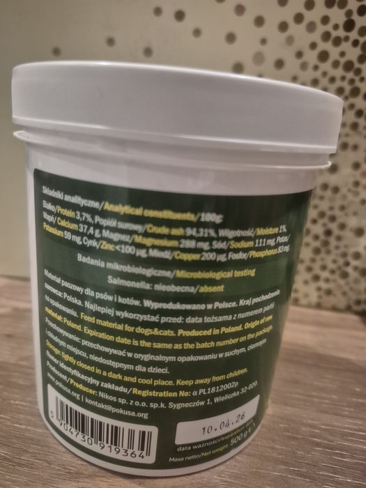 Calcium eggshell, wapń, suplement do barfa