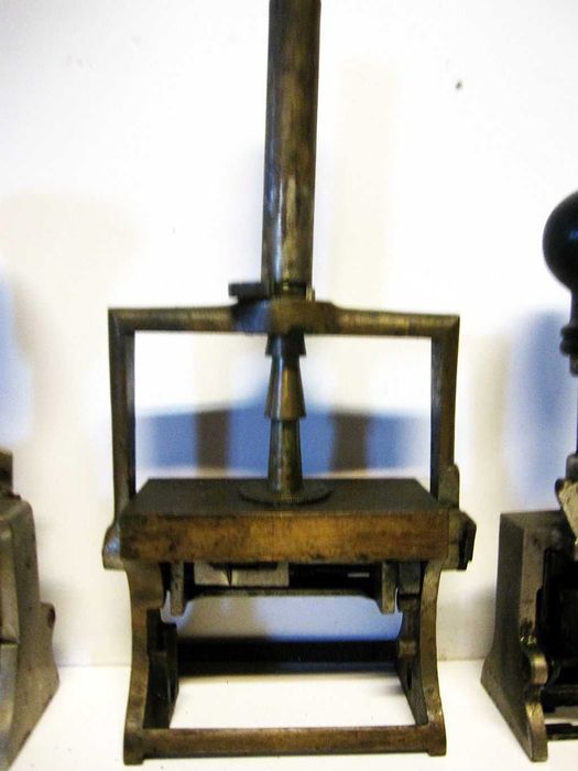 conjunto de 3 antigos carimbos numeradores