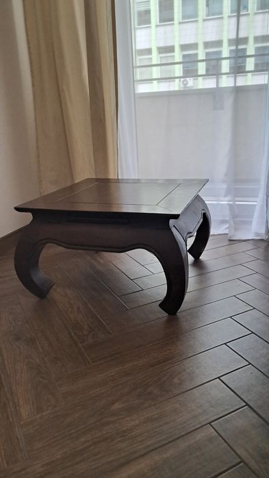 Stolik kawowy drzewo tekowe 60cm blat