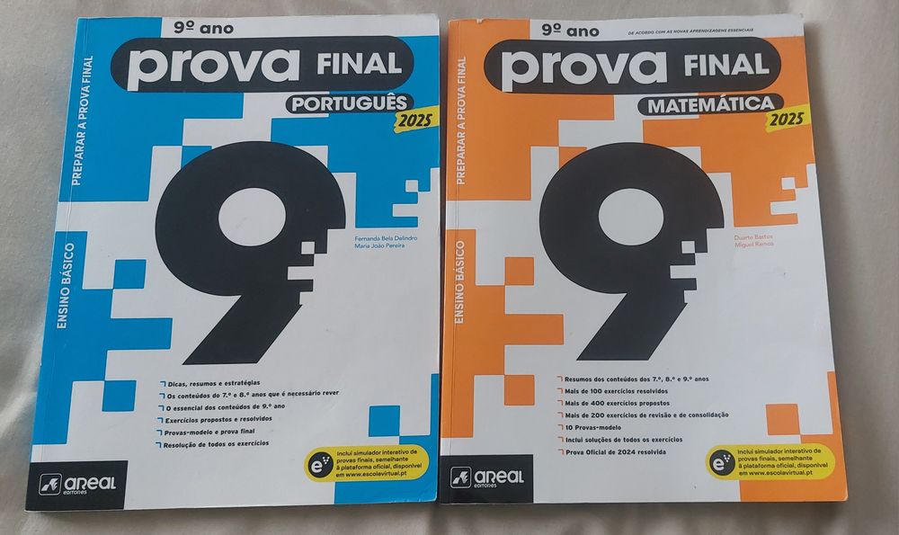 Livros de preparação exames 9° ano Port.e Mat. | Maia