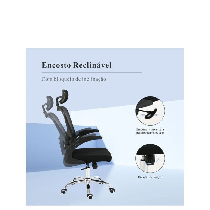 Cadeira de Escritório Ergonómica como nova