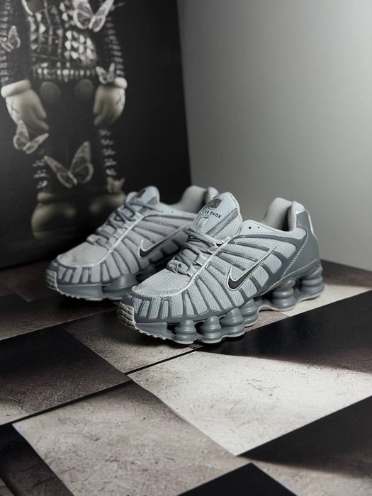 Кросівки Nike Shox TL All Grey premium | Кроссовки Найк чоловічі жіночі