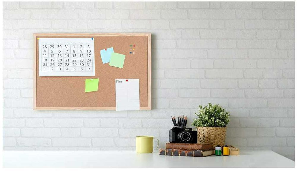 Bi-Office 90×60 cm Tablica korkowa gruba Drewniana rama Kolor sosny