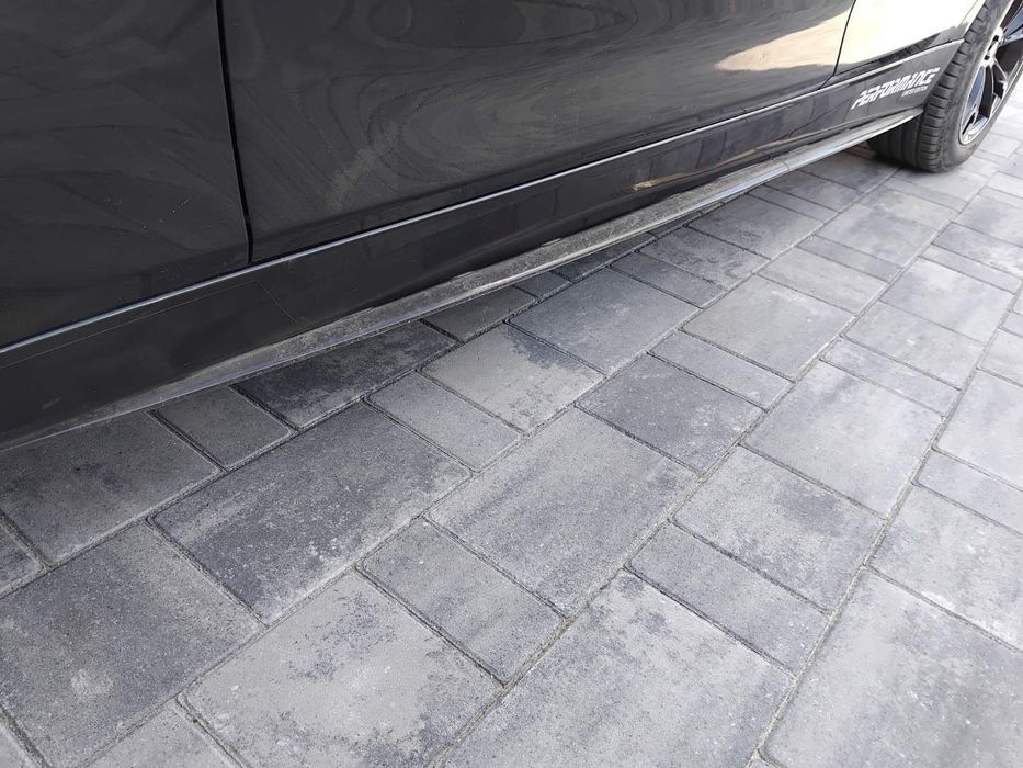 BMW 3 серія F30 Накладки на пороги DPT V-1 (під M-Sport пороги, чорні)