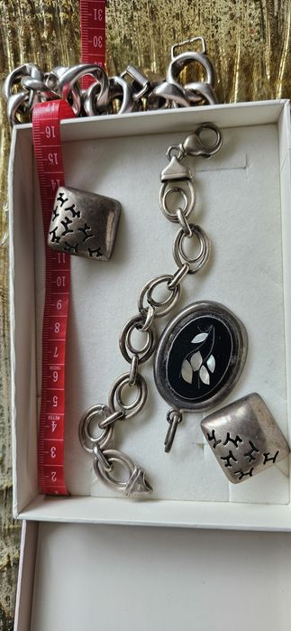 Bransoletka srebrna srebro bransoleta damska grubaunikat