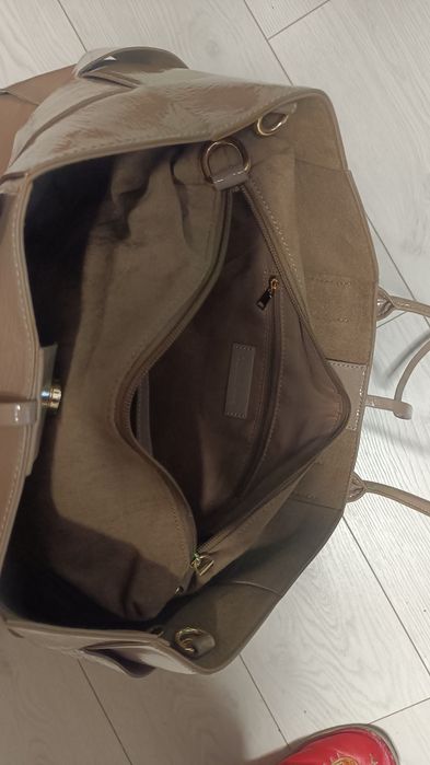 Ochnik super karmelowa/beżowa torebka