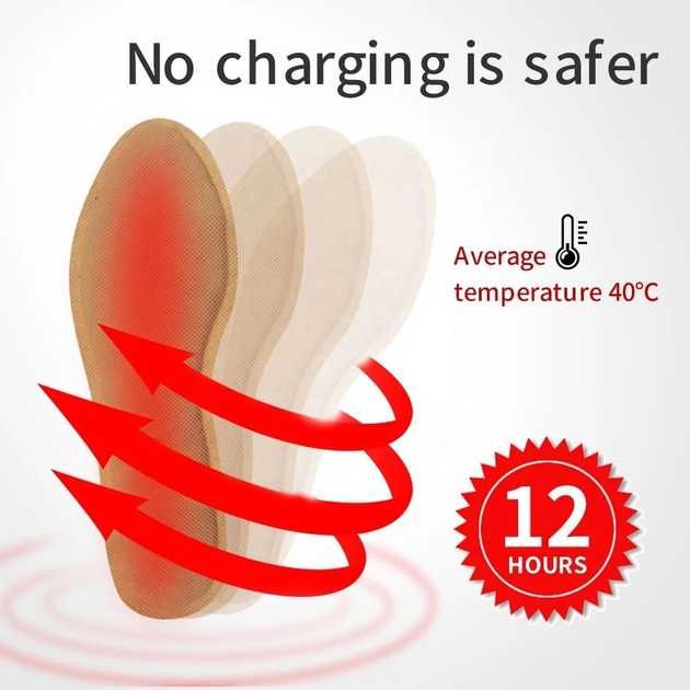 Химические одноразовые стельки с подогревом грелки для ног