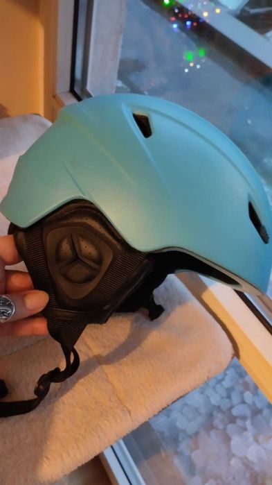 Kask narciarski jasny niebieski rozmiar S