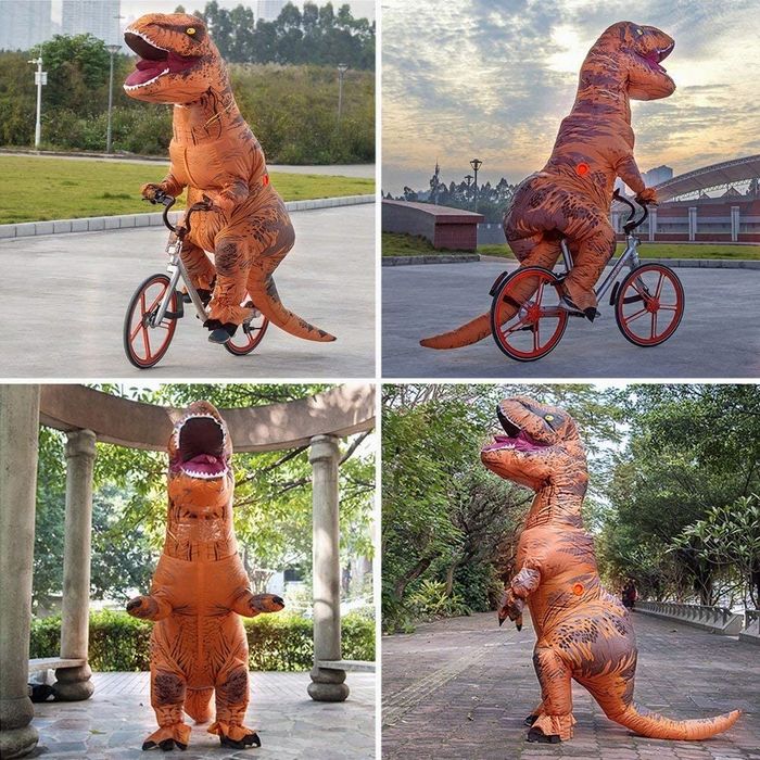 outlet kostium dmuchany t-rex jashke dla dorosłych 150-190 cm