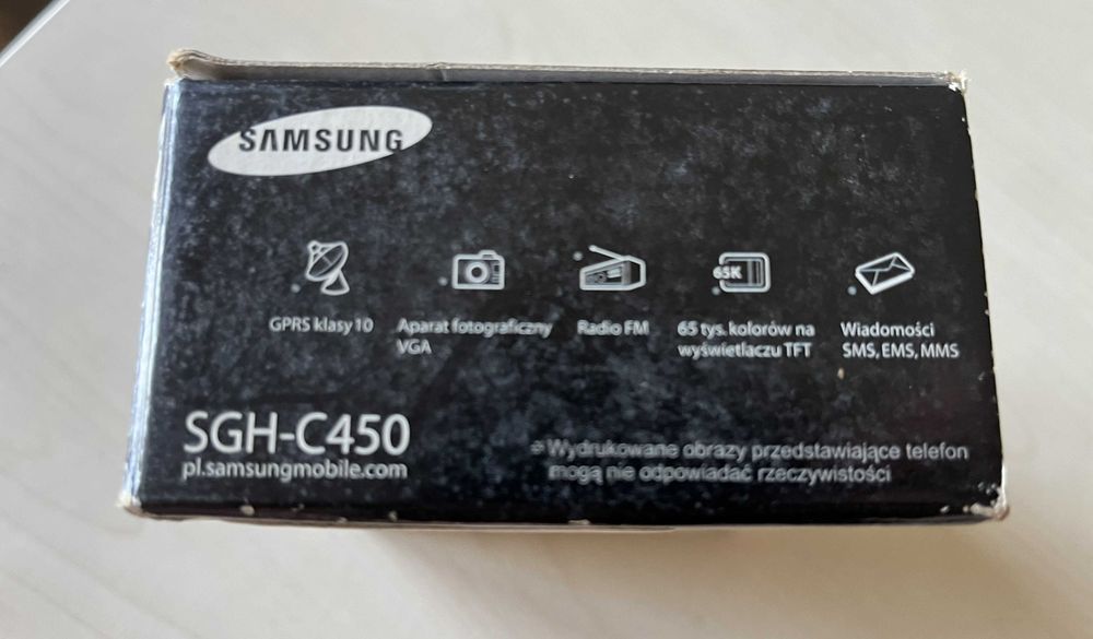 Samsung SGH-C450 z oryginalnym pudełkiem i instrukcją
