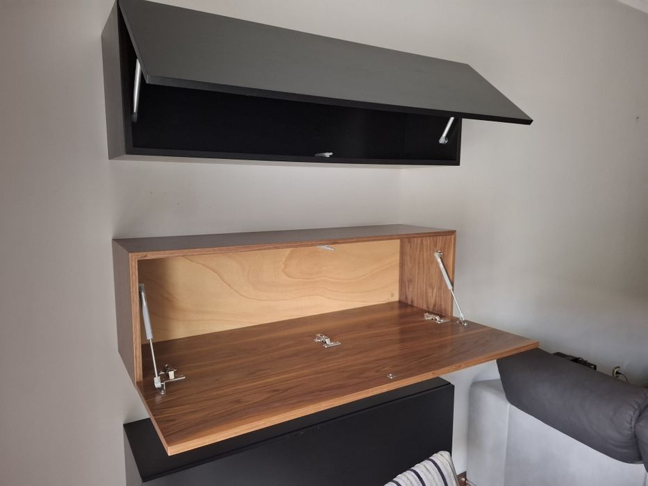 Armários de paredes Nogueira e Carvalho Wengue