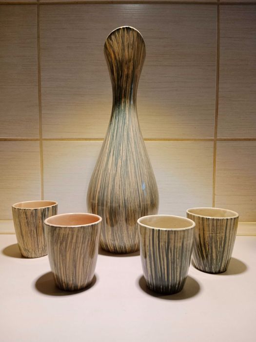 Włocławek Pikasiak J.Sowiński dzban na wino plus kubki Wzór 411