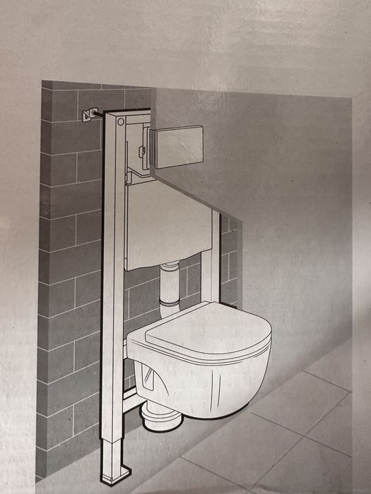 Roca Active ONE AC3 Chrome Wall-Mounted Toilet Frame459820387450245127