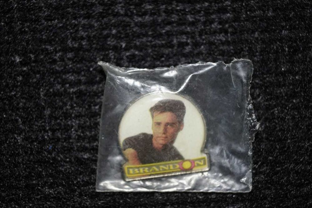 Pin crachá 1991 Jason Priestley coleção Beverly Hills 90210
