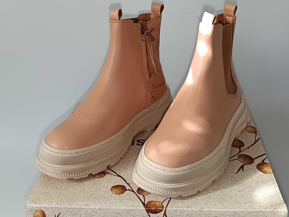 Buty bisgaard 35 kozaczki butki bootki skórzane na zamek