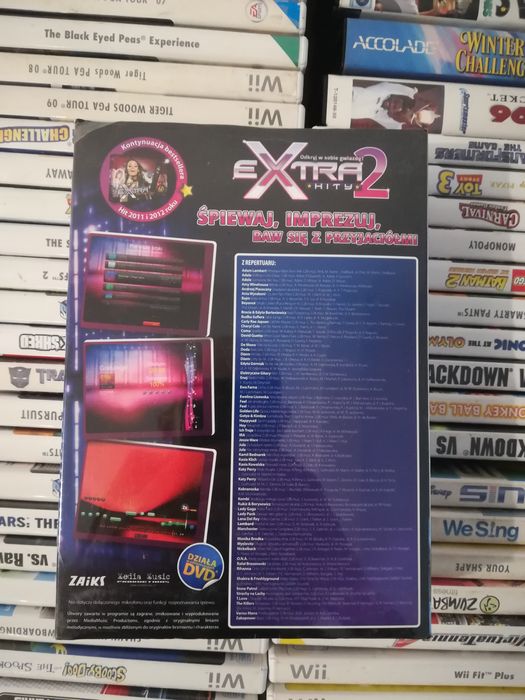 Karaoke extra hity 2 plus mikrofon nowa folia pc
