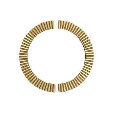 Uchwyty meblowe złoty mosiądz brass ryflowany 2 Sztuki komplet