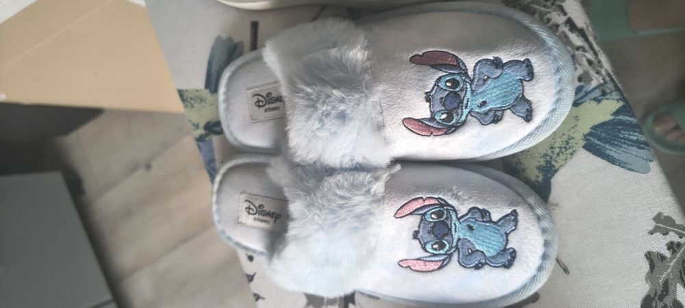 Klapki Stich papcie niebieskie