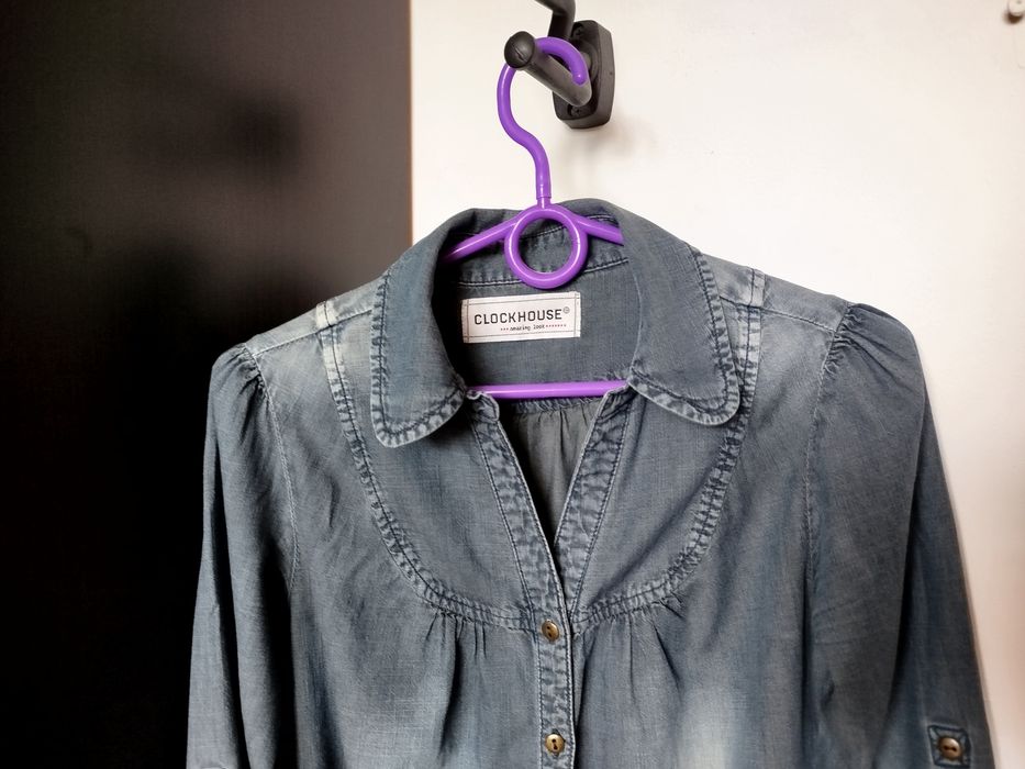 Koszula damska długi rękaw jeans 34 Clockhouse