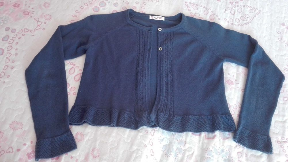 Casaco menina malha fina da Lanidor