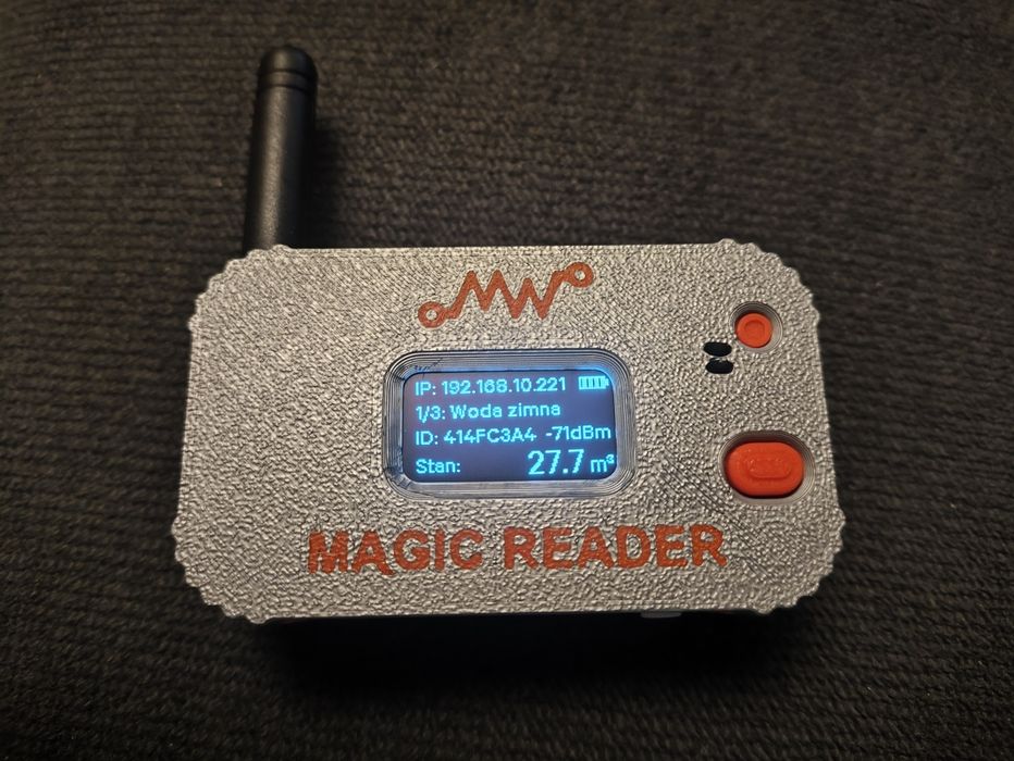 Magic Reader - czytnik liczników radiowych dla każdego! Bez HA i progr