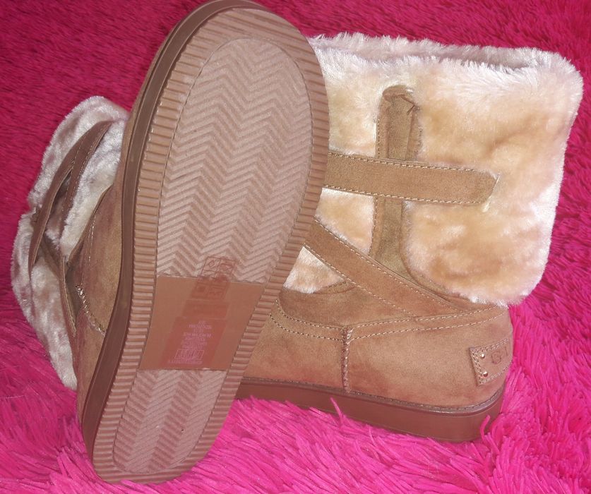 GUESS Kozaki Botki Miodowe 38 - Nowe