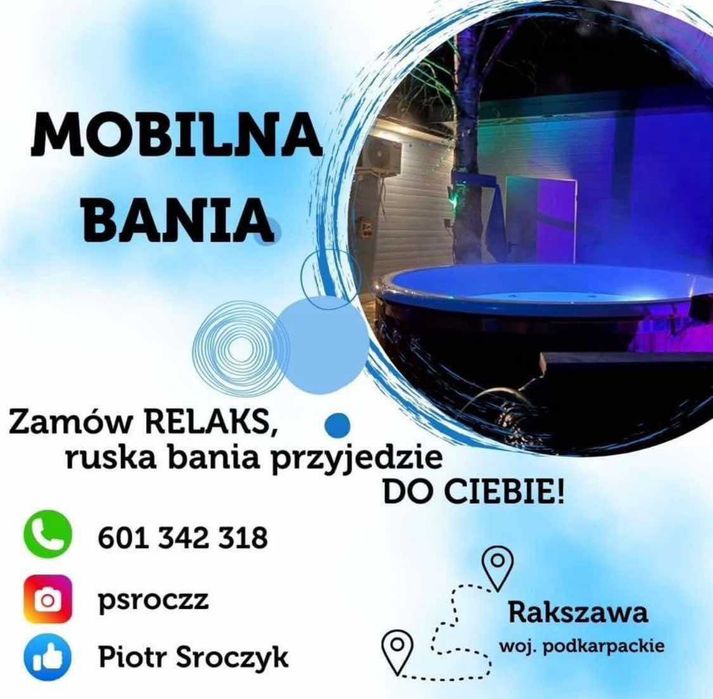 Mobilna Balia Bania Jacuzzi bania – Gorąca Woda i Hydromasaż