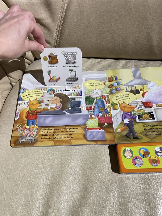 Super książka z okienkami interaktywna dźwiękowa  zawody