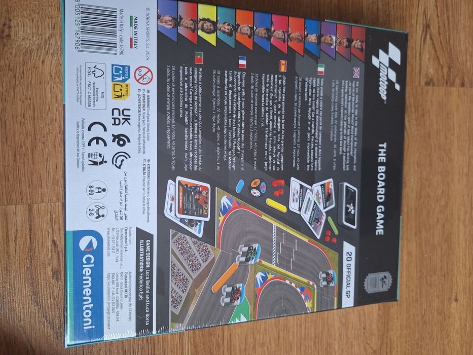 Jogo de tabuleiro, educativo MotoGP Clementoni
