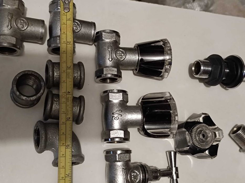 Conjunto de Torneiras tubos adaptadores