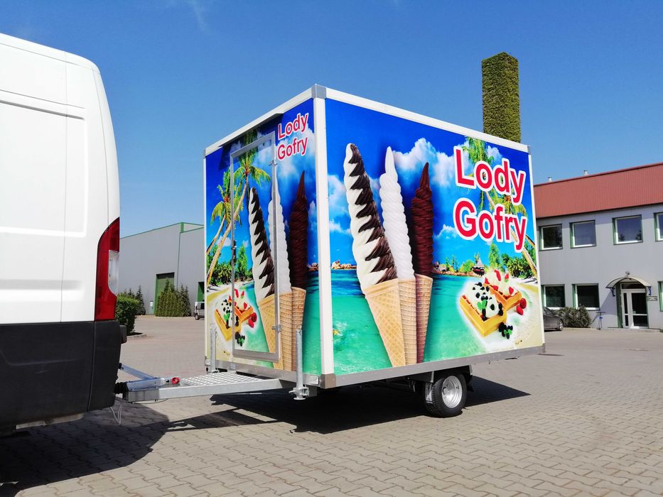 NOWA Przyczepa gastronomiczna - 2026r - 3,5m - "OD RĘKI"