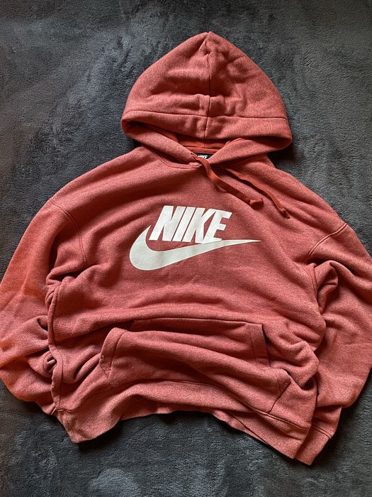 Nike pink różowa bluza z kapturem S