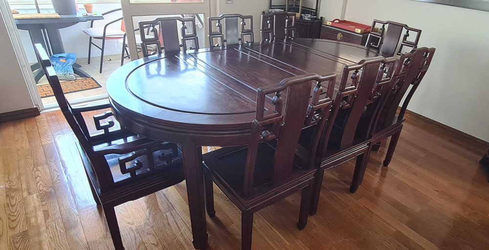 Mobília jantar pau rosa