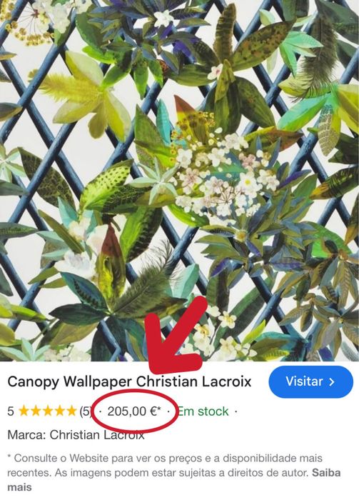 christian lacroix canopy wallpaper