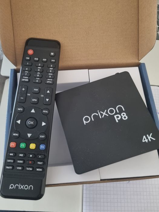 Box IPTV Prixon P8 4K UHD – Como Nova (Na Caixa Original)