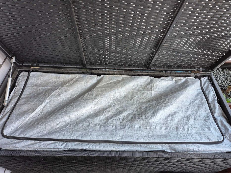 Skrzynia ogrodowa vidaXL 120x50x60cm, rattan PE