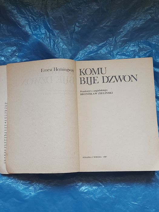 Książka Komu bije dzwon 1987rok